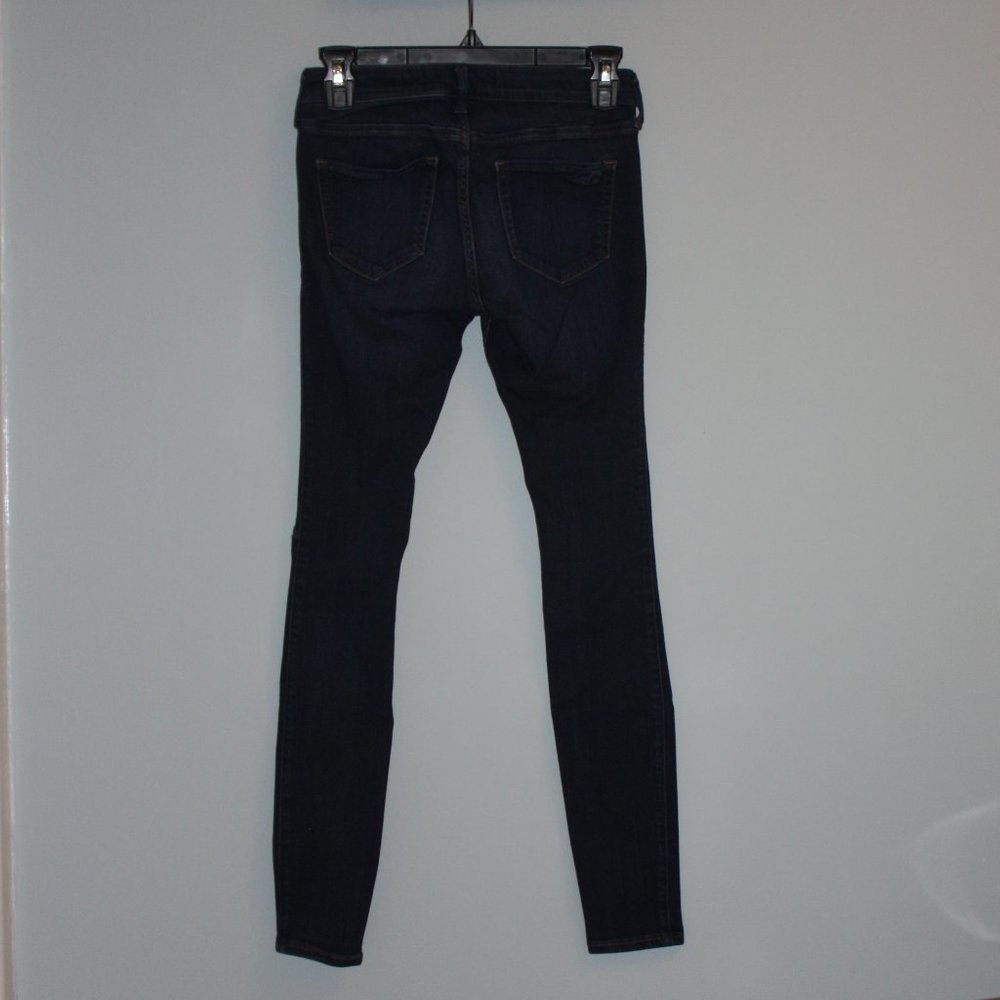 Hollister, Dark Blue Ripped Jeggings (3R)(W26 L28) - Picture 2 of 4